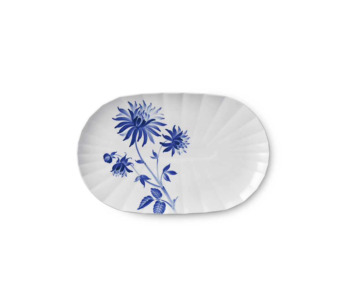 Levně Servírovací talíř Blomst Dahlia, 34 cm - Royal Copenhagen