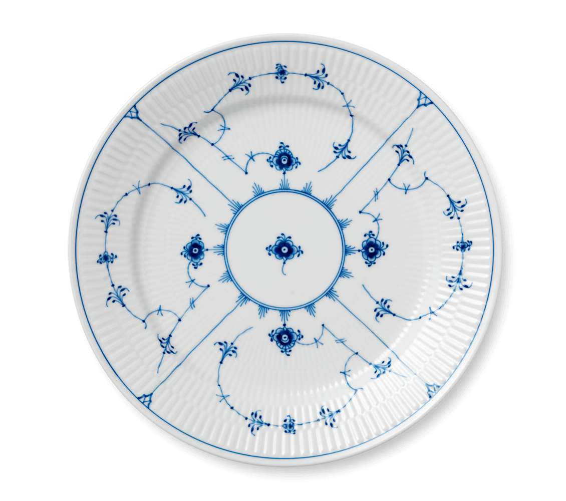Talíř Blue Fluted Plain, 27 cm - Royal Copenhagen