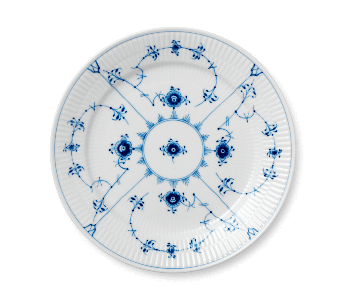 Talíř Blue Fluted Plain, 25 cm - Royal Copenhagen