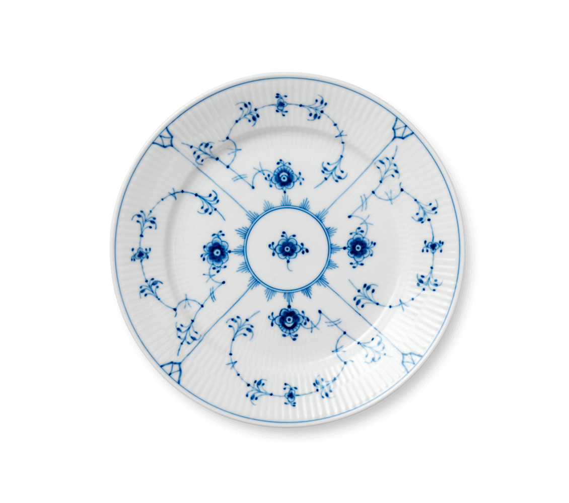 Talíř Blue Fluted Plain, 22 cm - Royal Copenhagen