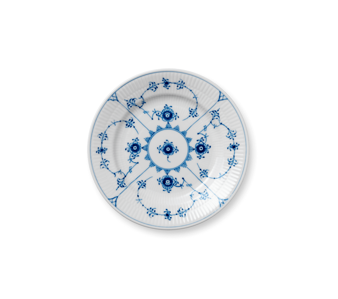 Talíř Blue Fluted Plain, 17 cm - Royal Copenhagen