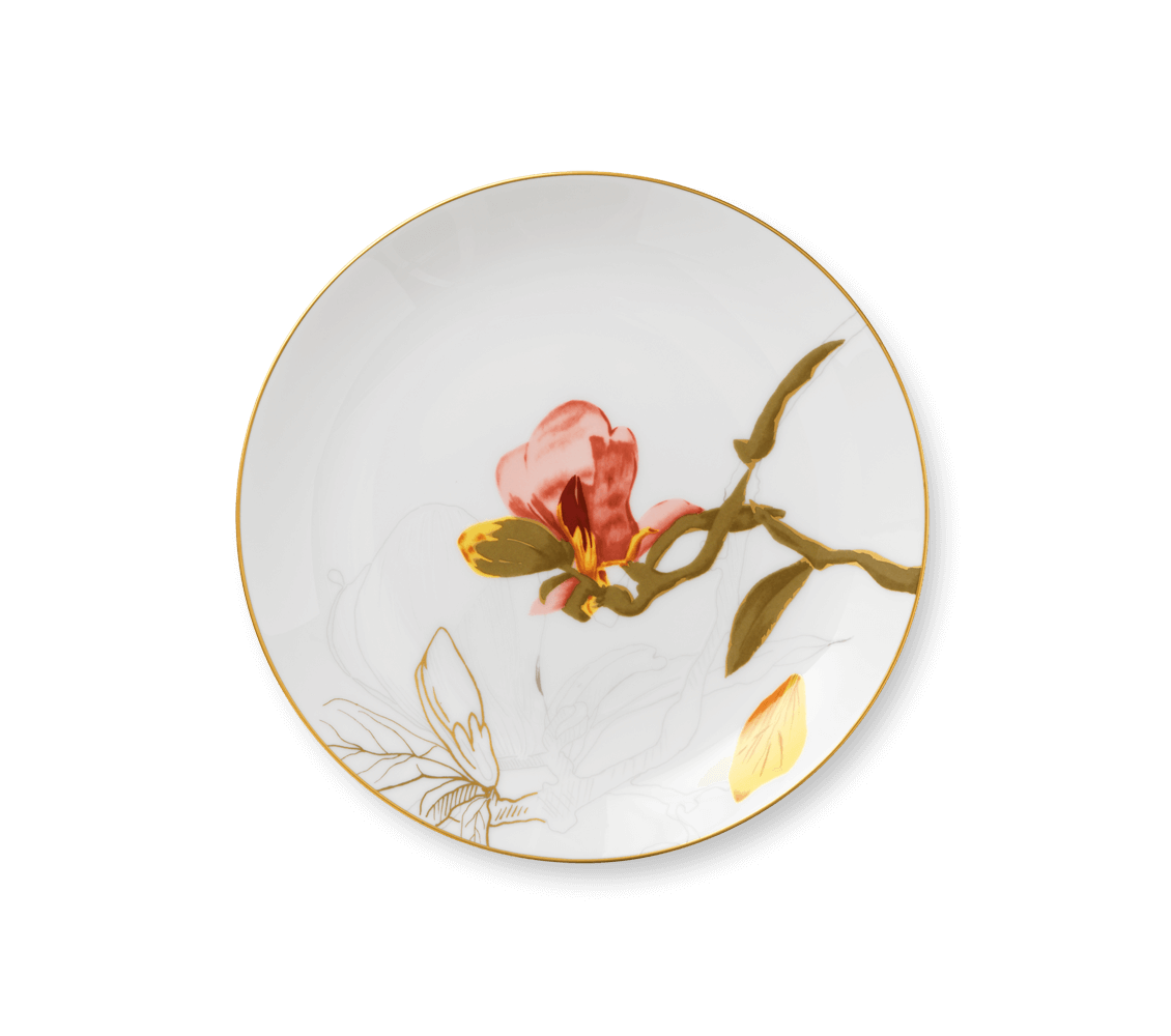 Levně Květinový talíř s magnolií, 22 cm - Royal Copenhagen
