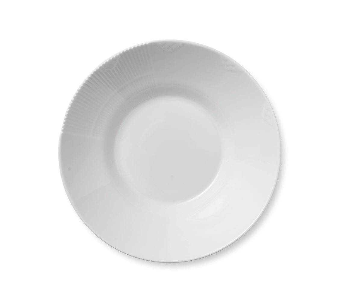 Levně Hluboký talíř White Elements, 25 cm - Royal Copenhagen