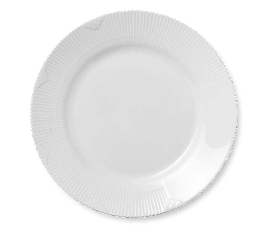 Talíř White Elements, 28 cm - Royal Copenhagen