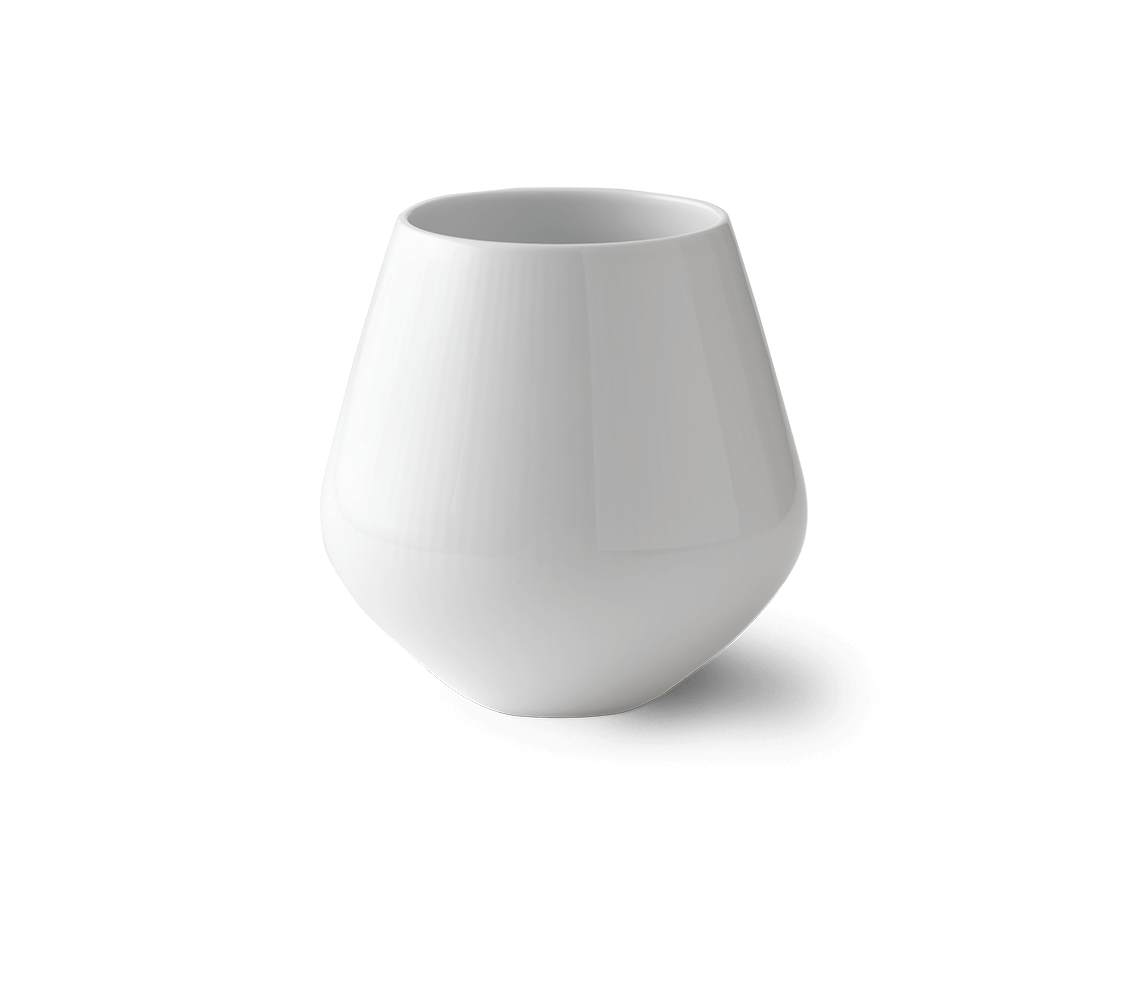 Váza White Fluted, 15 cm - Royal Copenhagen