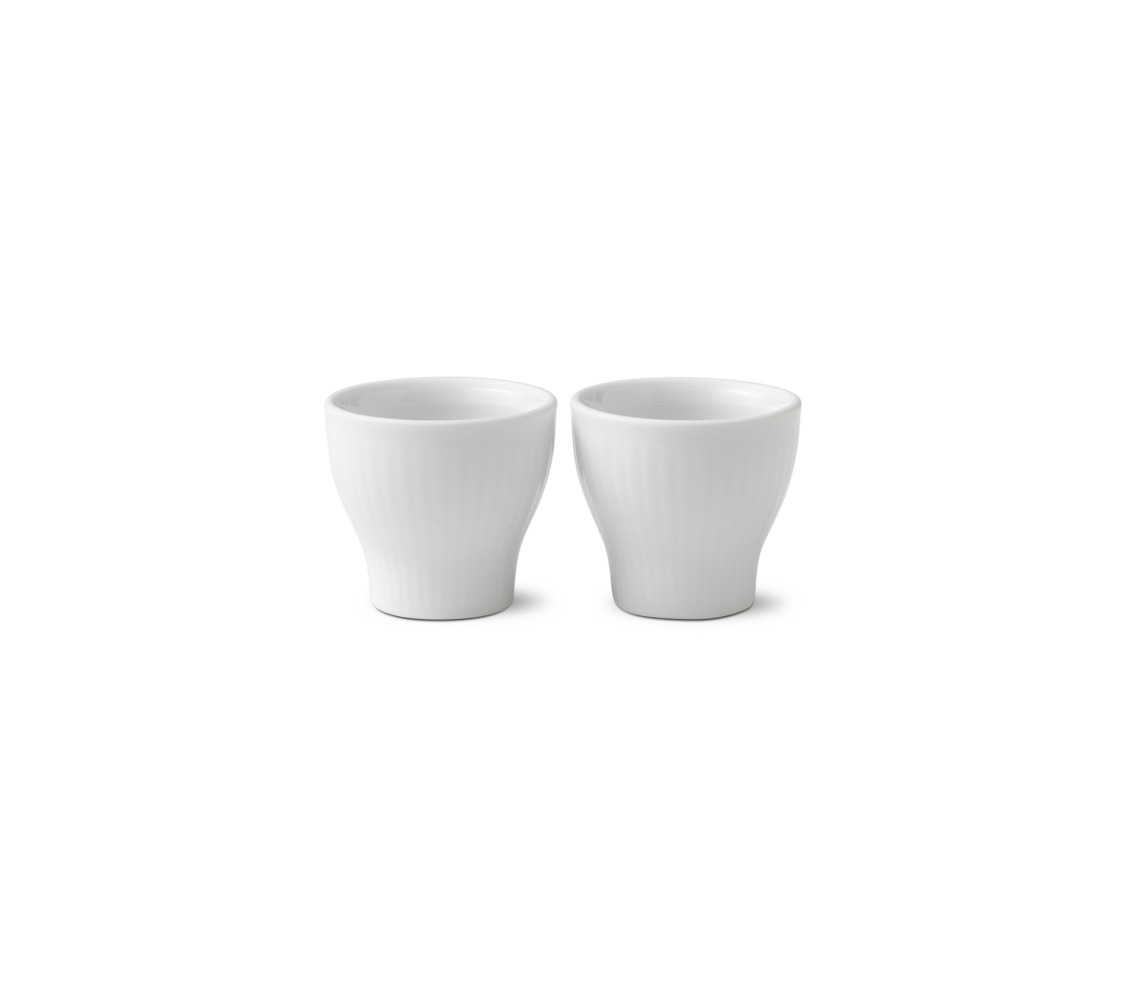 Kalíšek na vejce White Fluted, 2 ks - Royal Copenhagen