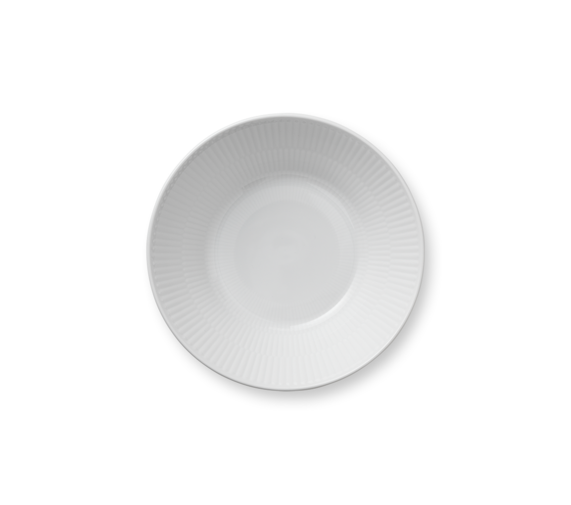 Hluboký talíř White Fluted, 17 cm - Royal Copenhagen