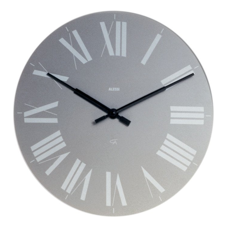 Levně Nástěnné hodiny Firenze, šedé, prům. 36 cm - Alessi