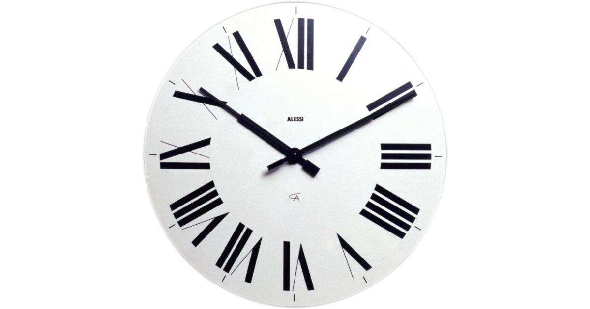 Nástěnné hodiny Firenze, bílé, prům. 36 cm - Alessi