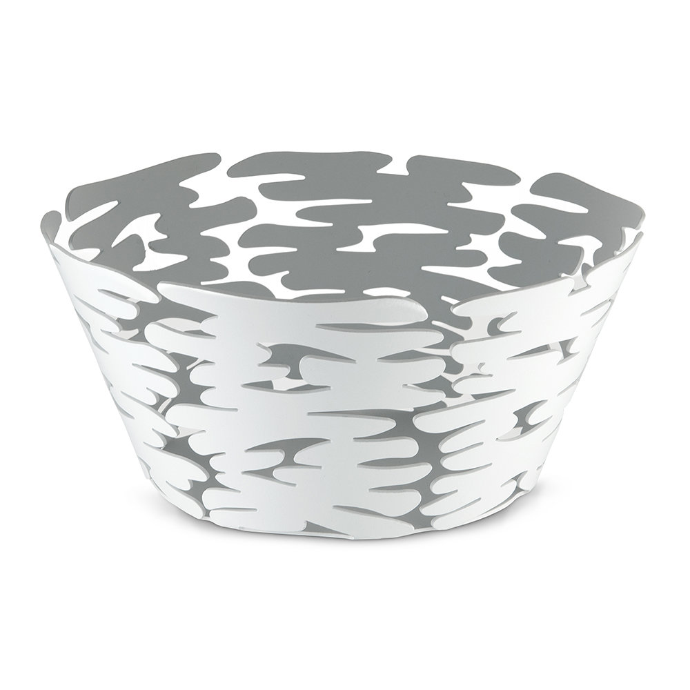 Levně Velký košík Barket, bílý, prům. 21 cm - Alessi