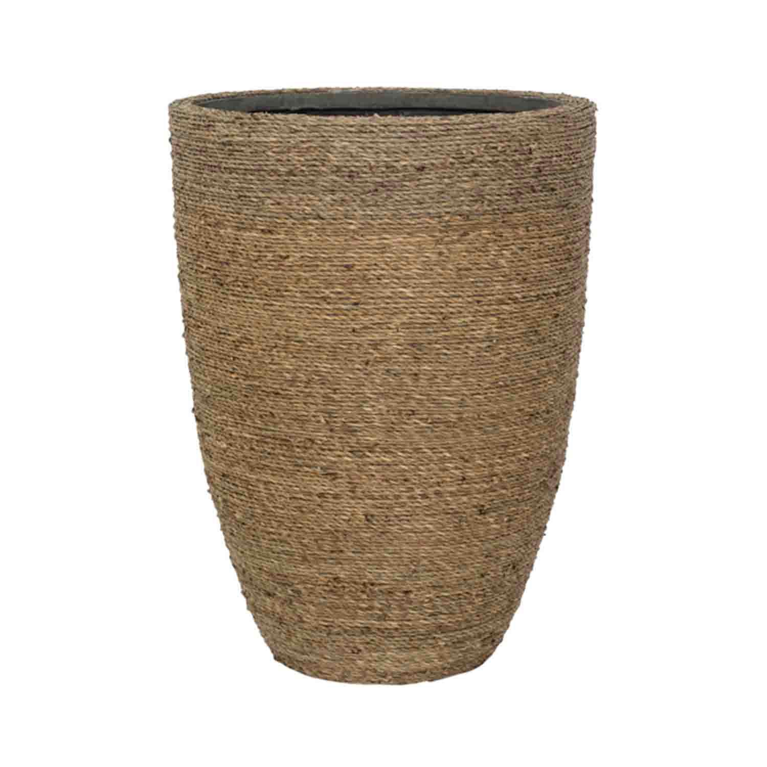 Levně Květináč Ben, barva přírodní slaměná, více velikostí - PotteryPots Velikost: L - v. 55 cm, ⌀ 40 cm