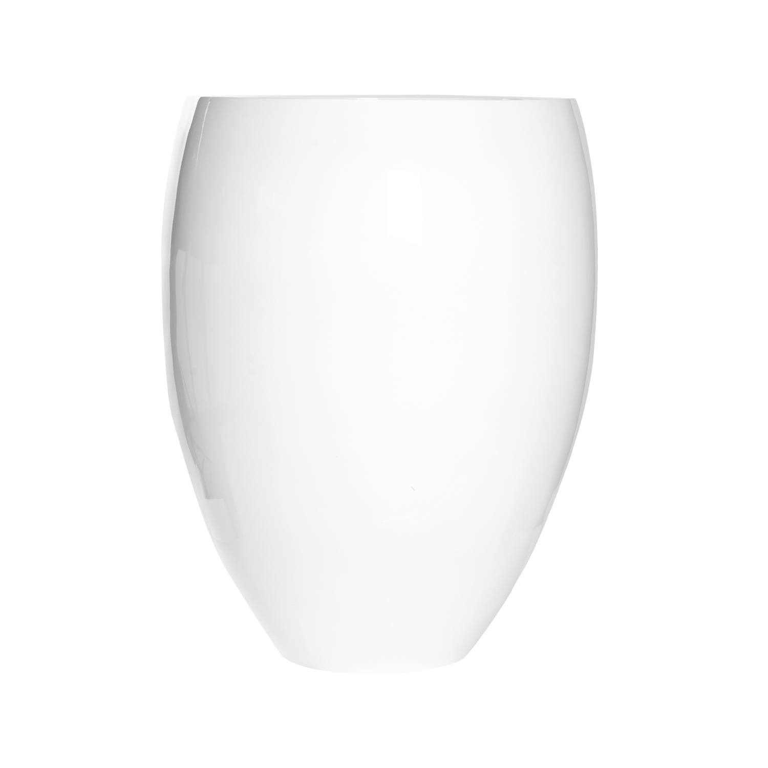 Levně Květináč Bond, barva lesklá bílá, více velikostí - PotteryPots Velikost: S - v. 45 cm, ⌀ 35 cm