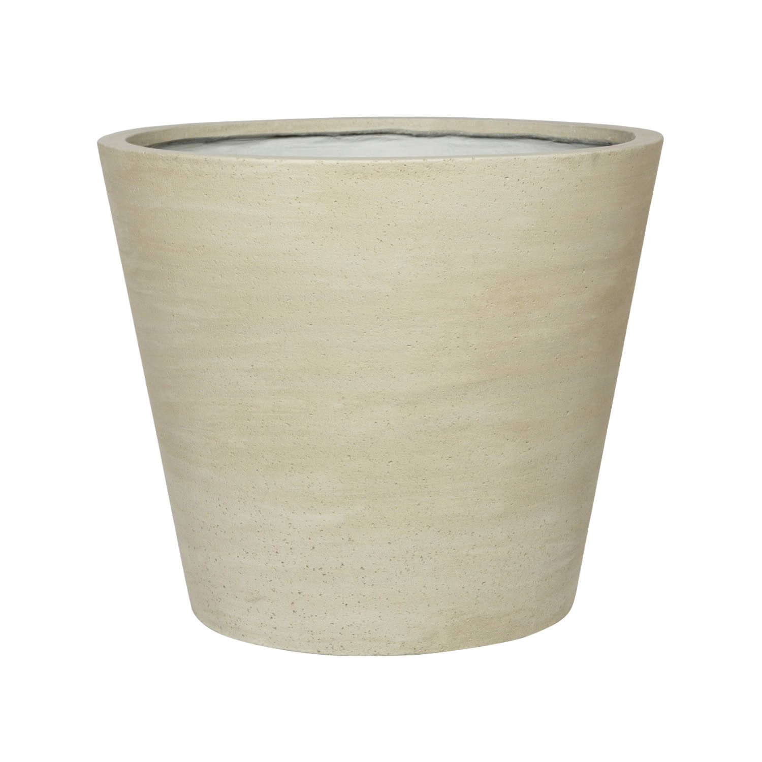 Květináč Bucket, barva béžová, více velikostí - PotteryPots Velikost: L - v. 50 cm, ⌀ 58 cm