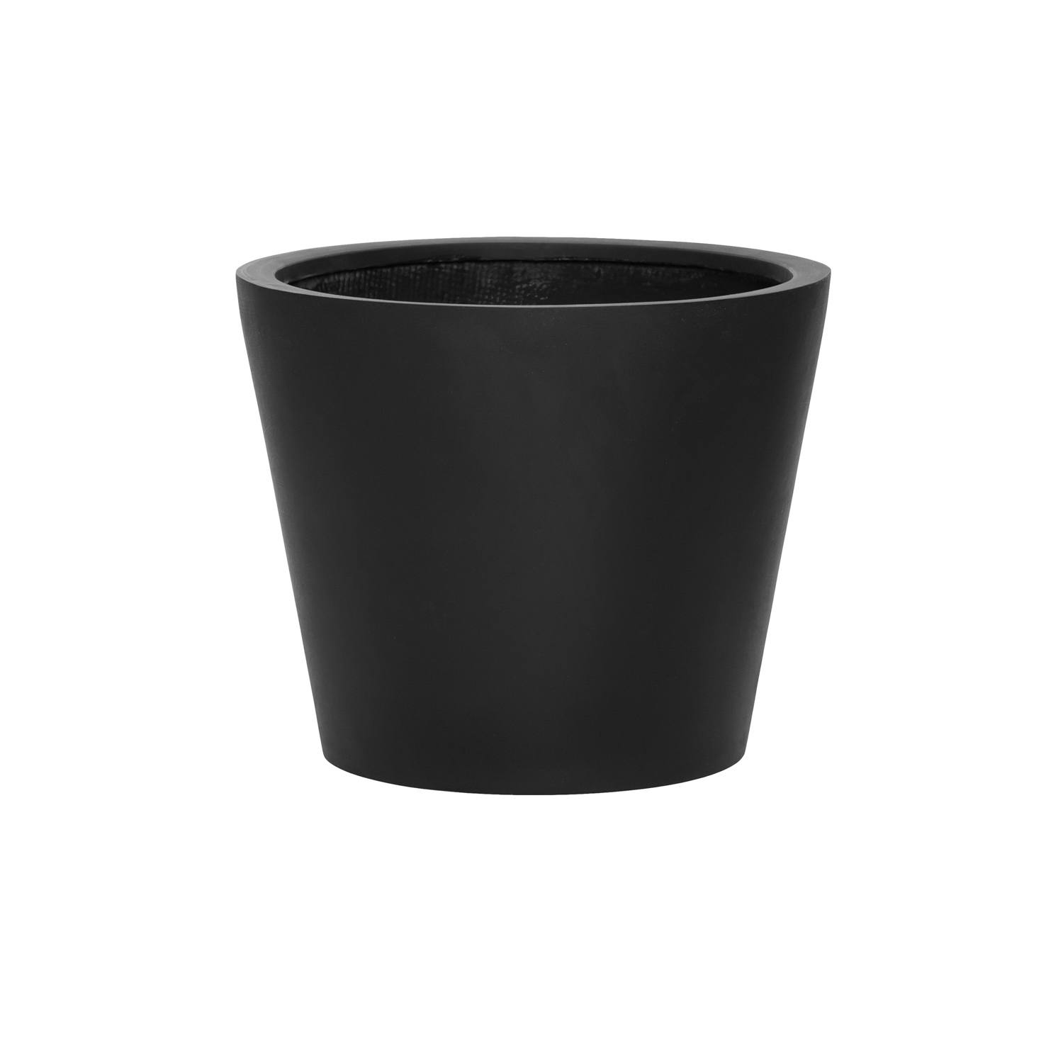 Levně Květináč Bucket, barva černá, více velikostí - PotteryPots Velikost: L - v. 60 cm, ⌀ 68 cm