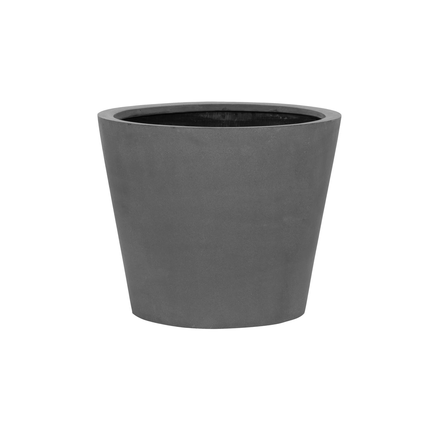 Levně Květináč Bucket, barva šedá, více velikostí - PotteryPots Velikost: L - v. 60 cm, ⌀ 68 cm