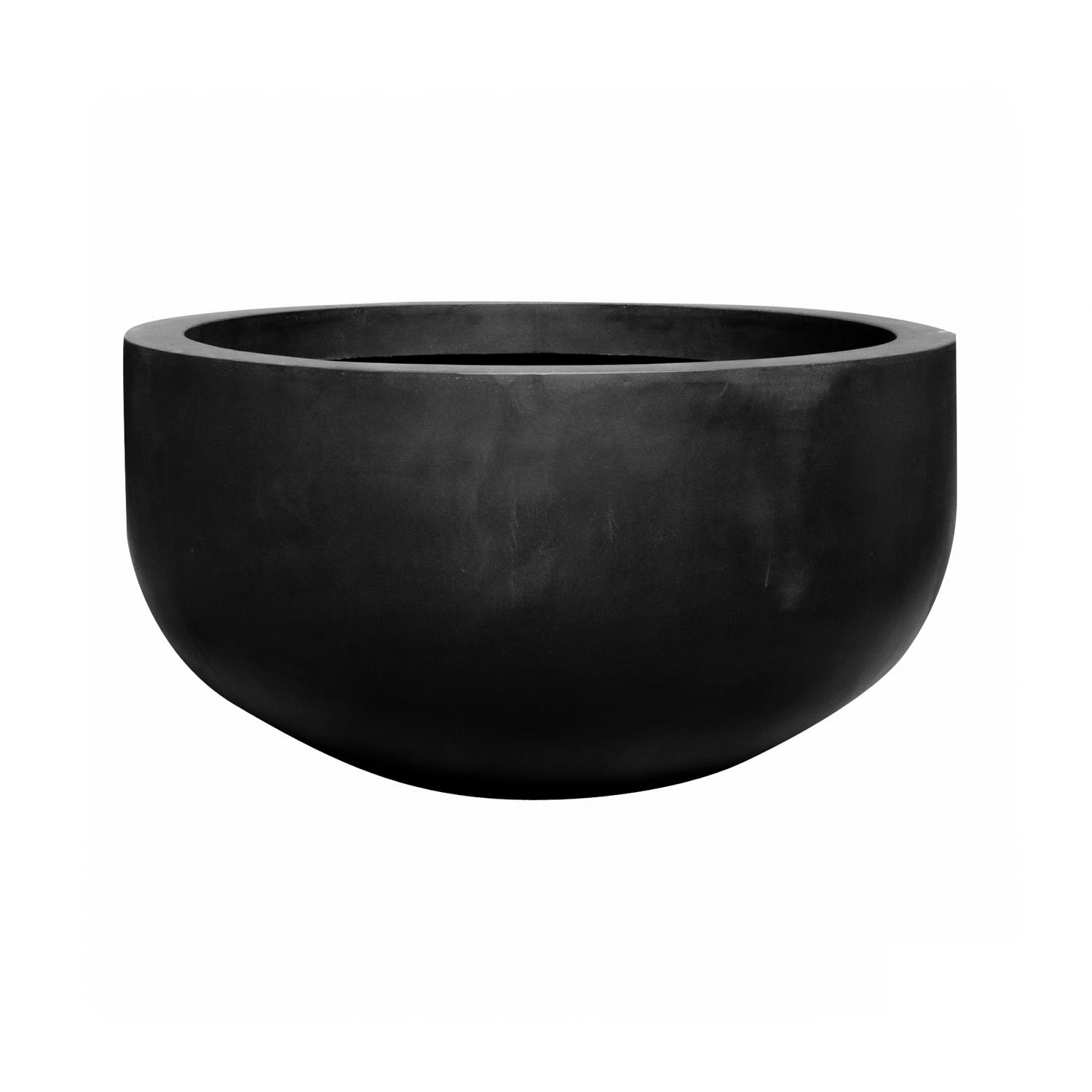 Květináč City bowl, barva černá, více velikostí - PotteryPots Velikost: S - v. 50 cm, ⌀ 92 cm