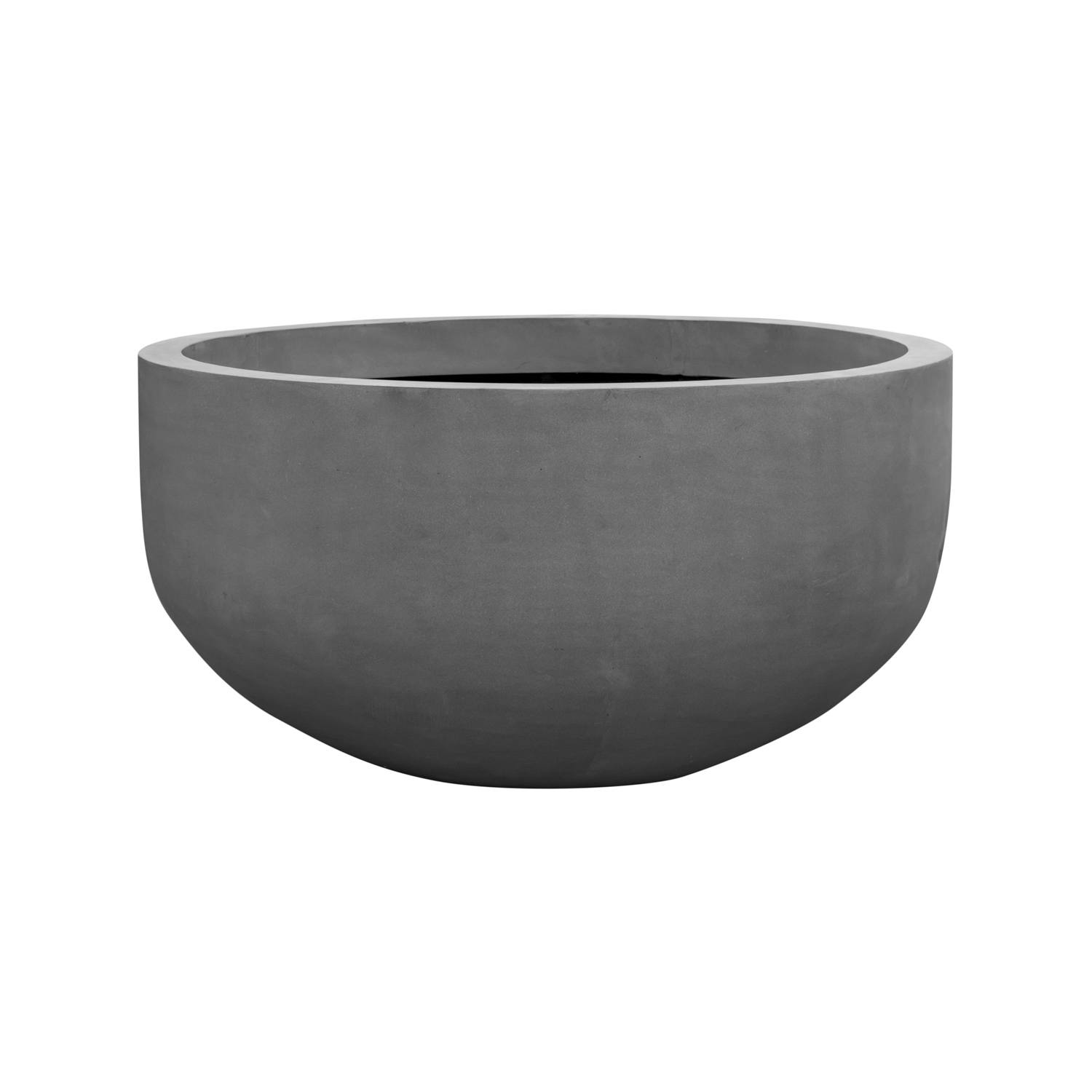 Levně Květináč City bowl, barva šedá, více velikostí - PotteryPots Velikost: S - v. 50 cm, ⌀ 92 cm