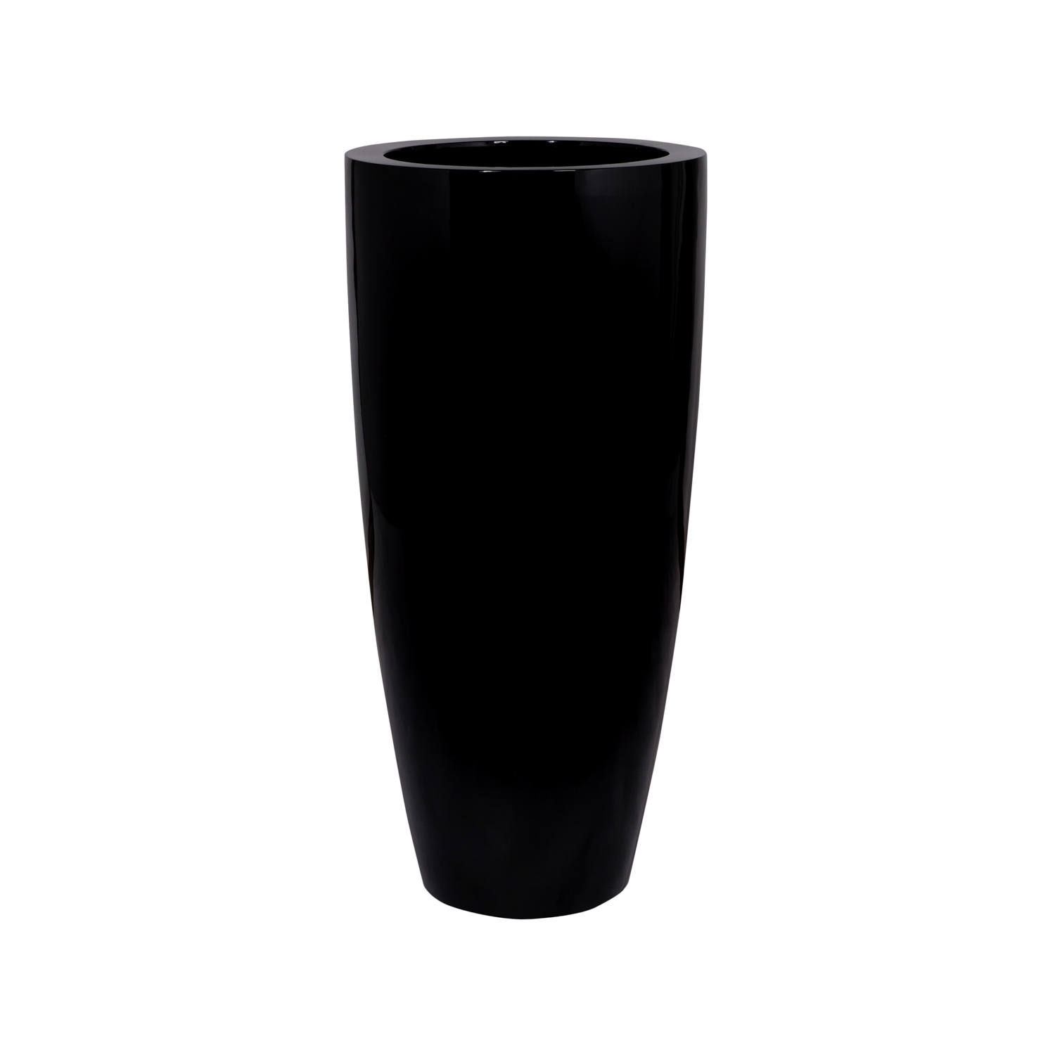 Levně Květináč Dax, barva černá, více velikostí - PotteryPots Velikost: XL - v. 100 cm, ⌀ 47 cm