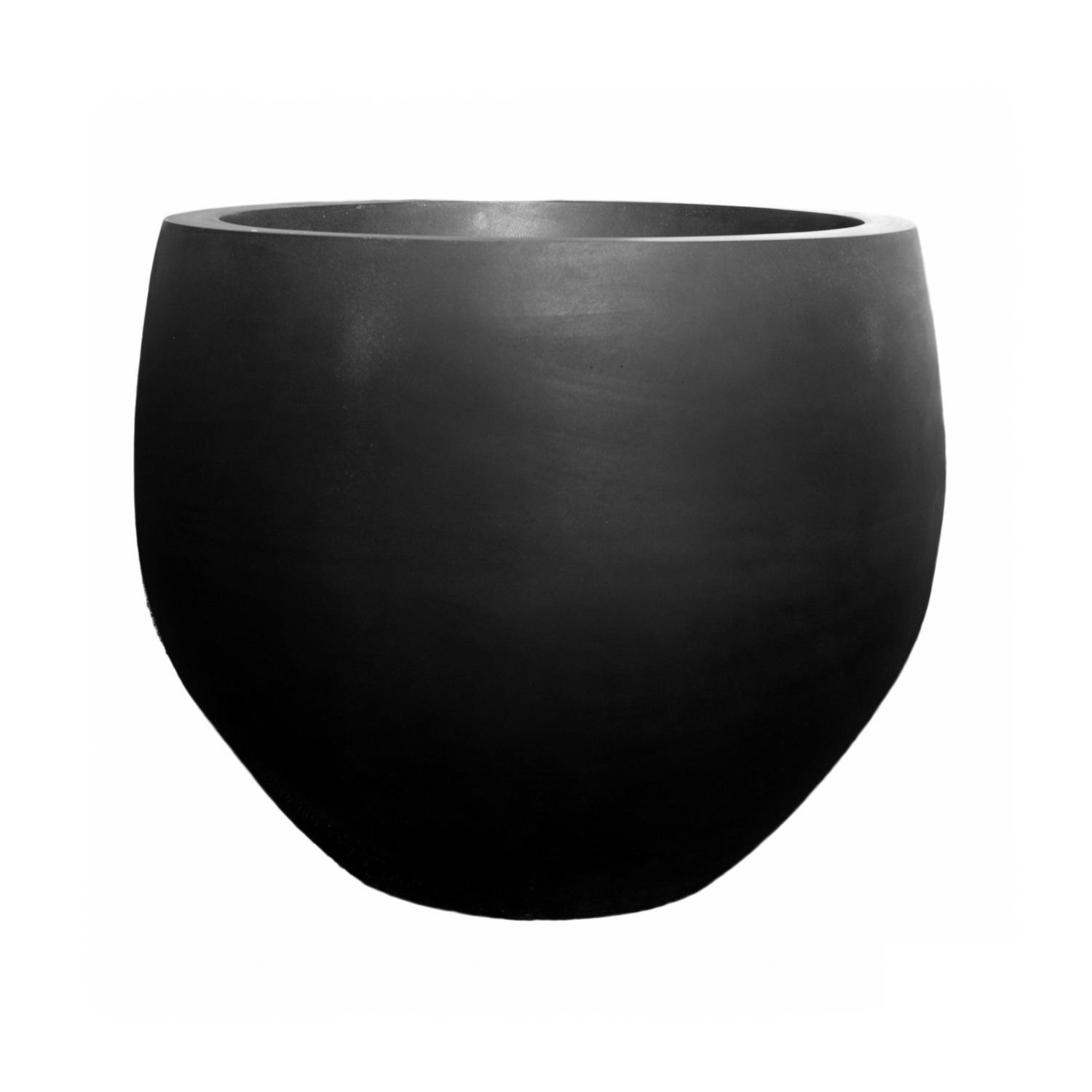 Levně Květináč Jumbo Orb, barva černá, více velikostí - PotteryPots Velikost: L - v. 114 cm, ⌀ 133 cm