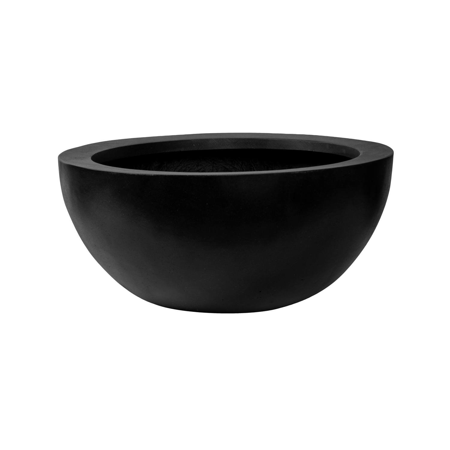 Levně Květináč Vic Bowl, barva černá, více velikostí - PotteryPots Velikost: L - v. 28 cm, ⌀ 60 cm