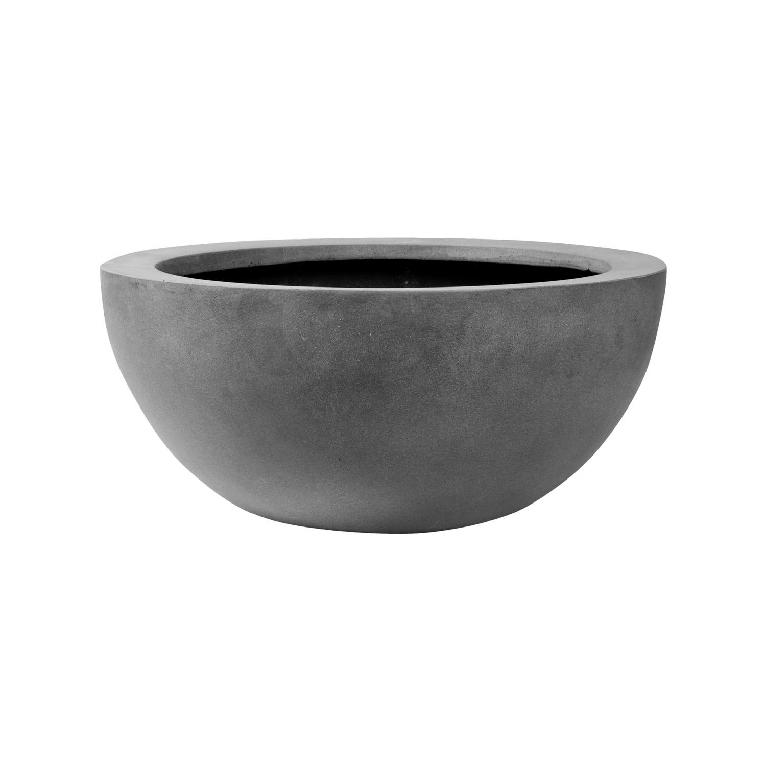 Levně Květináč Vic Bowl, barva šedá, více velikostí - PotteryPots Velikost: L - v. 28 cm, ⌀ 60 cm