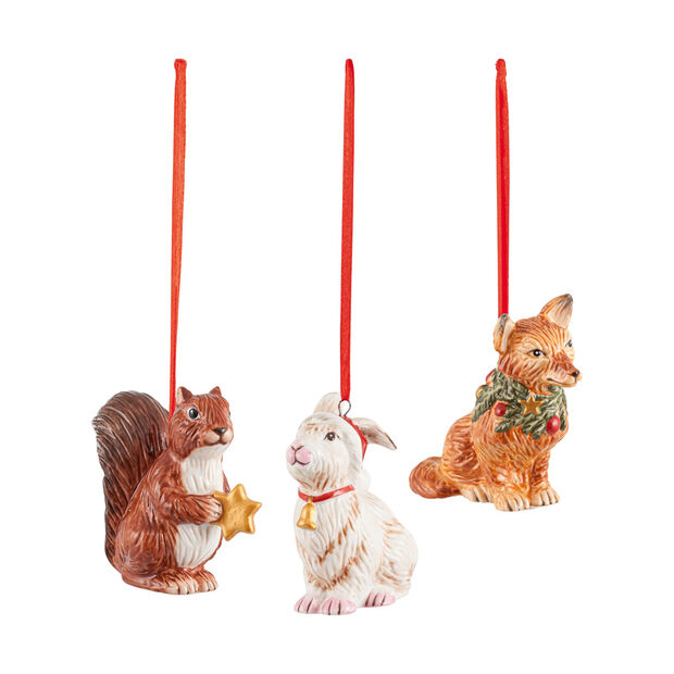 Levně Vánoční závěsná dekorace s motivem zvířat, 3 ks, kolekce Nostalgic Ornaments - Villeroy & Boch
