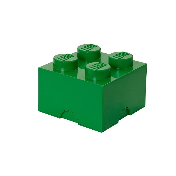 Levně Úložný box 4, více variant - LEGO Barva: tmavě zelená