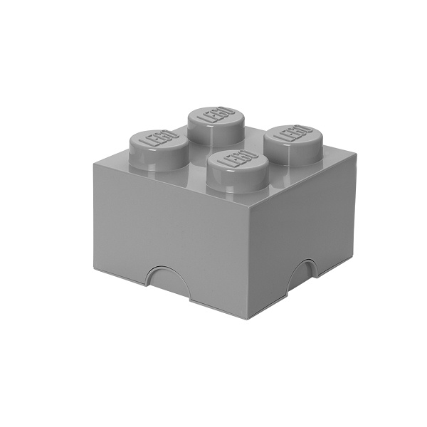 Levně Úložný box 4, více variant - LEGO Barva: šedá