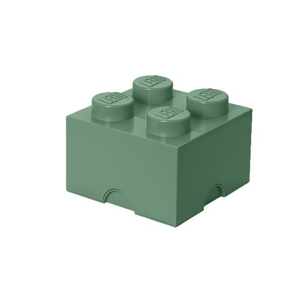 Levně Úložný box 4, více variant - LEGO Barva: army zelená