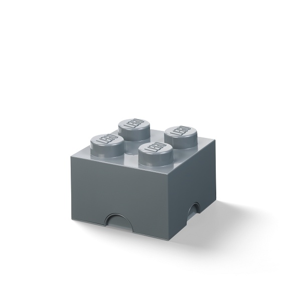 Levně Úložný box 4, více variant - LEGO Barva: tmavě šedá