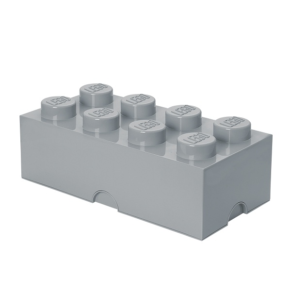 Levně Úložný box 8, více variant - LEGO Barva: šedá