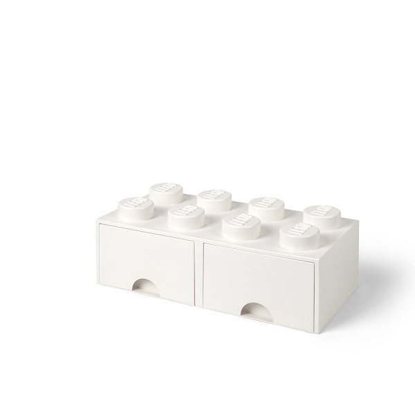 Levně Úložný box 8 s šuplíky, více variant - LEGO Barva: bílá