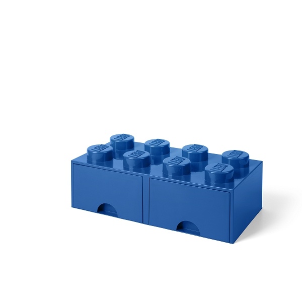 Levně Úložný box 8 s šuplíky, více variant - LEGO Barva: modrá