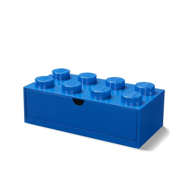 Levně Stolní box 8 se zásuvkou, více variant - LEGO Barva: modrá