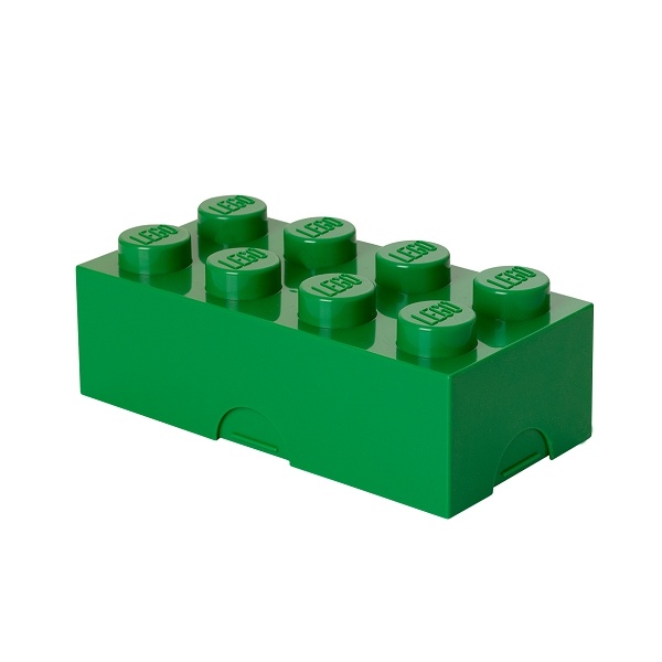 Levně Box na svačinu 10 x 20 x 7,5 cm, více variant - LEGO Barva: tmavě zelená
