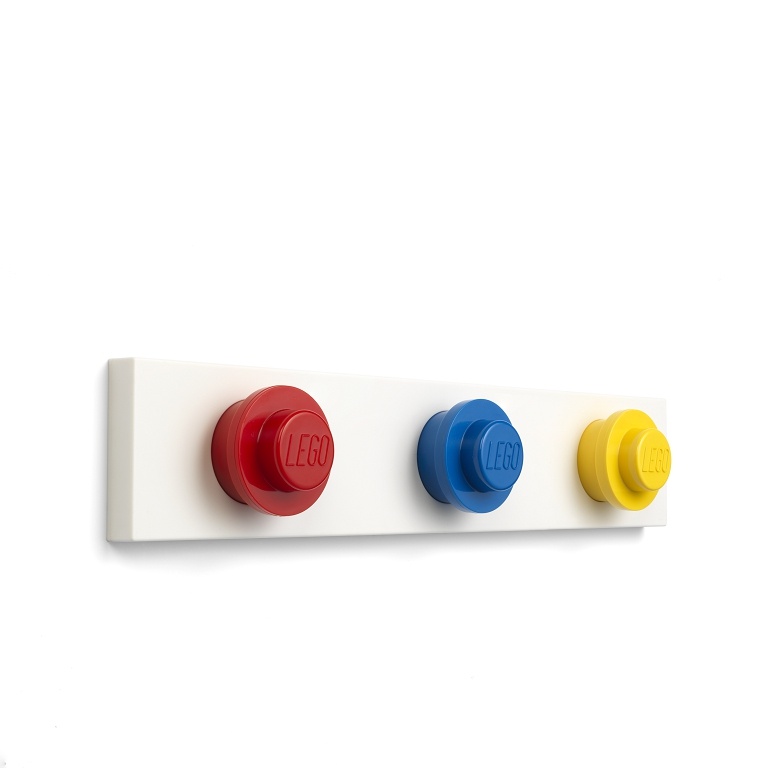 Levně Nástěnný věšák, více variant - LEGO Barva: červená, modrá, žlutá