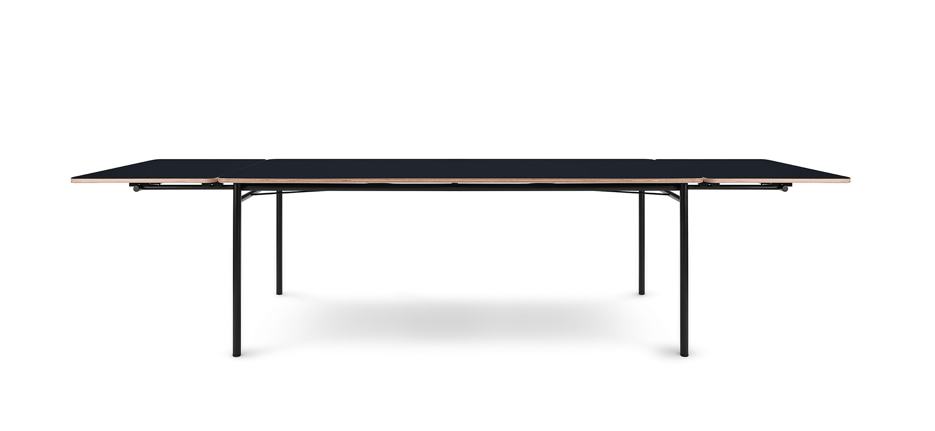 Levně Rozkládací jídelní stůl Taffel, 90 x 200-320 cm, více variant - Eva Solo Barva: černá