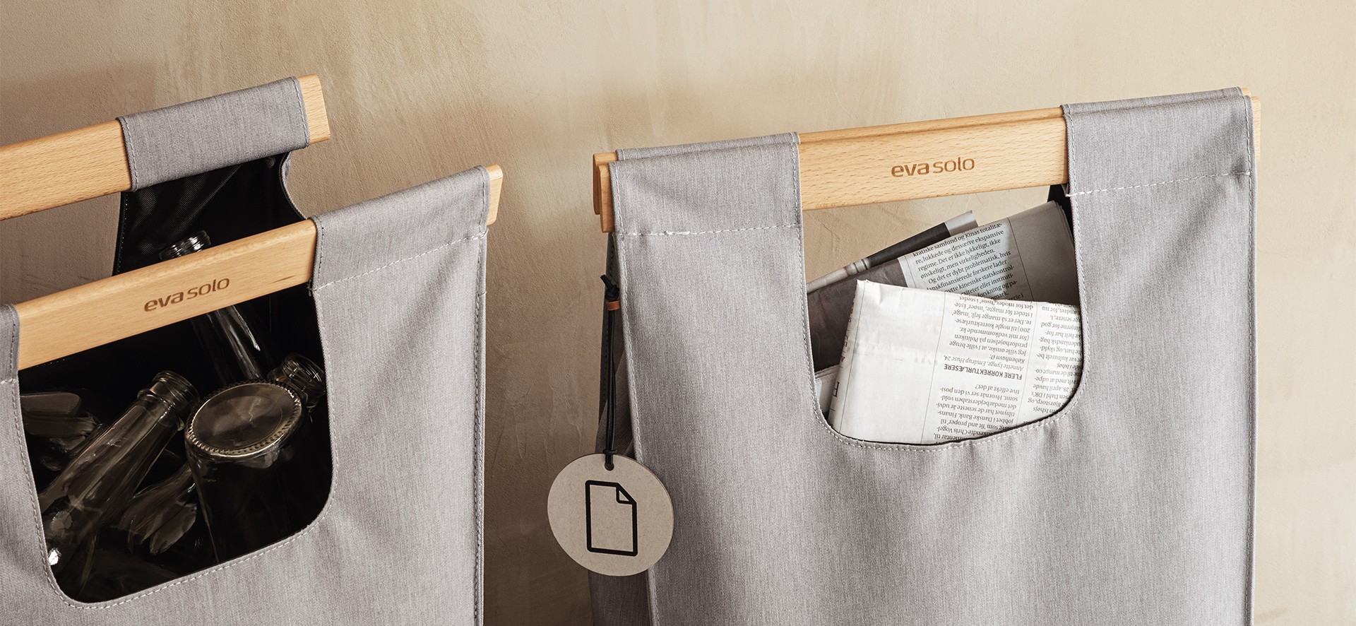 Koš na recyklovaný odpad 28 L, více variant - Eva Solo Barva: světle šedá (obrázek 4)