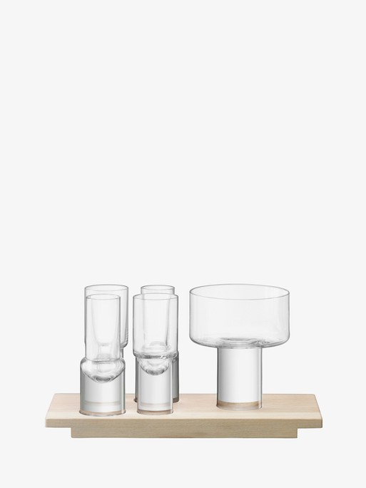 Servírovací sada Vodka d. 27 cm, čirá/popel - LSA international (obrázek 3)