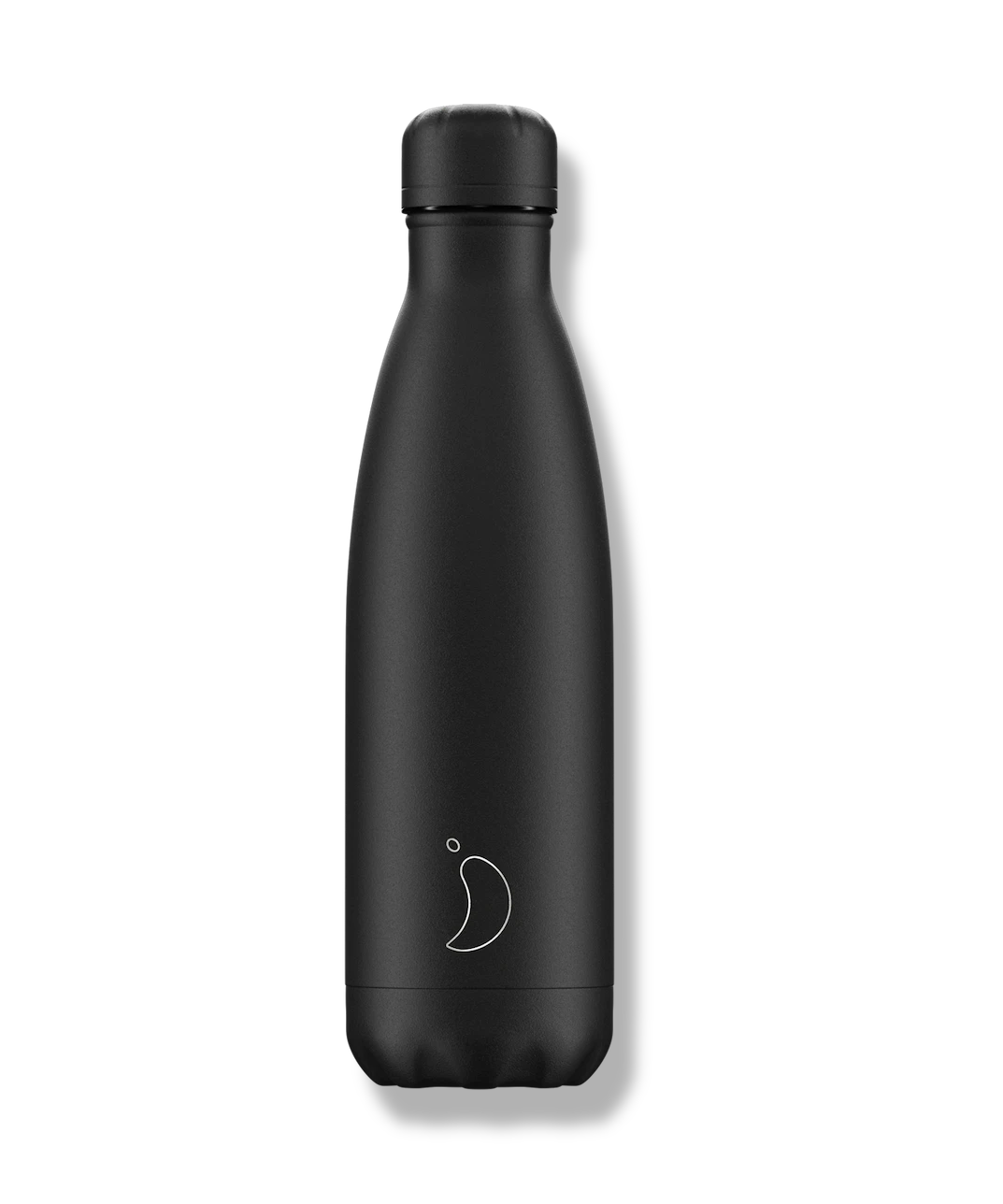 Levně Termoláhev Chilly's Bottles - celá černá 500ml, edice Original