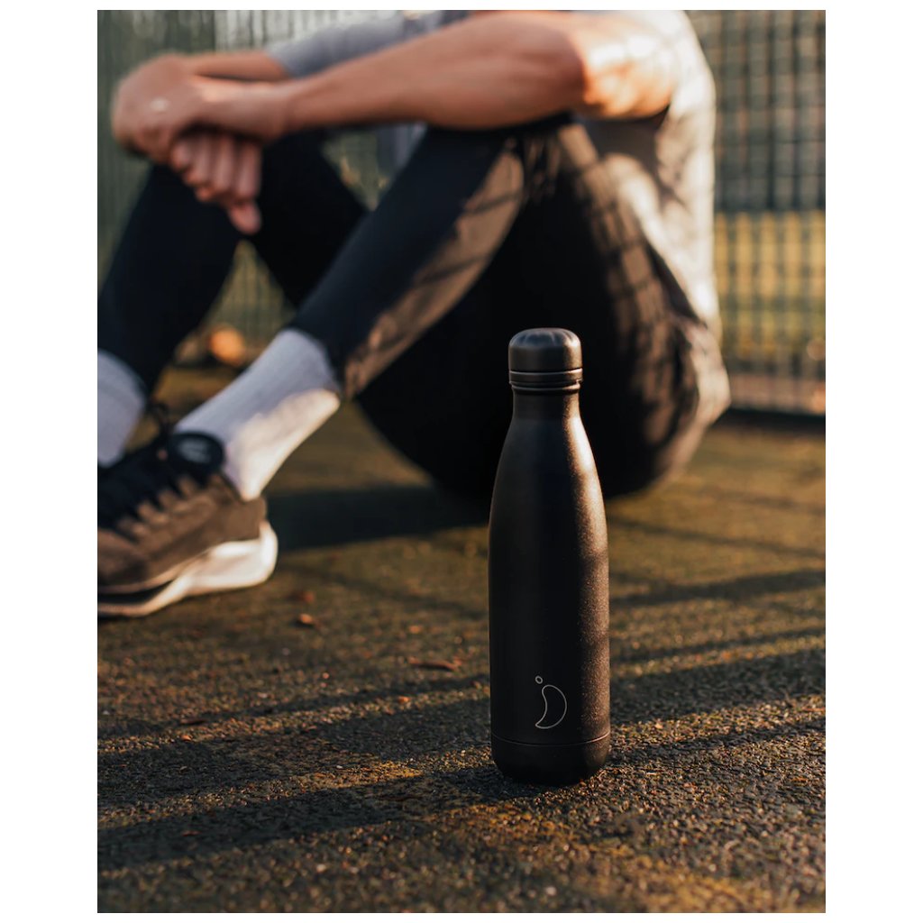 Termoláhev Chilly's Bottles - celá černá 260ml, edice Original (obrázek 4)