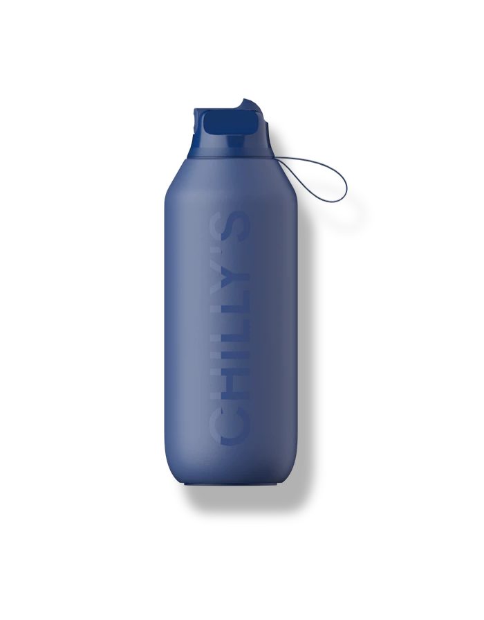 Levně Termoláhev Chilly's Bottles - velrybí modrá 500ml, edice Series 2 Flip