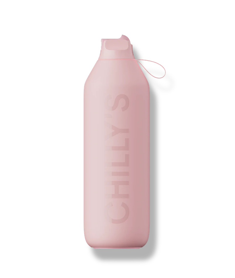 Levně Termoláhev Chilly's Bottles - jemná růžová 1000ml, edice Series 2 Flip