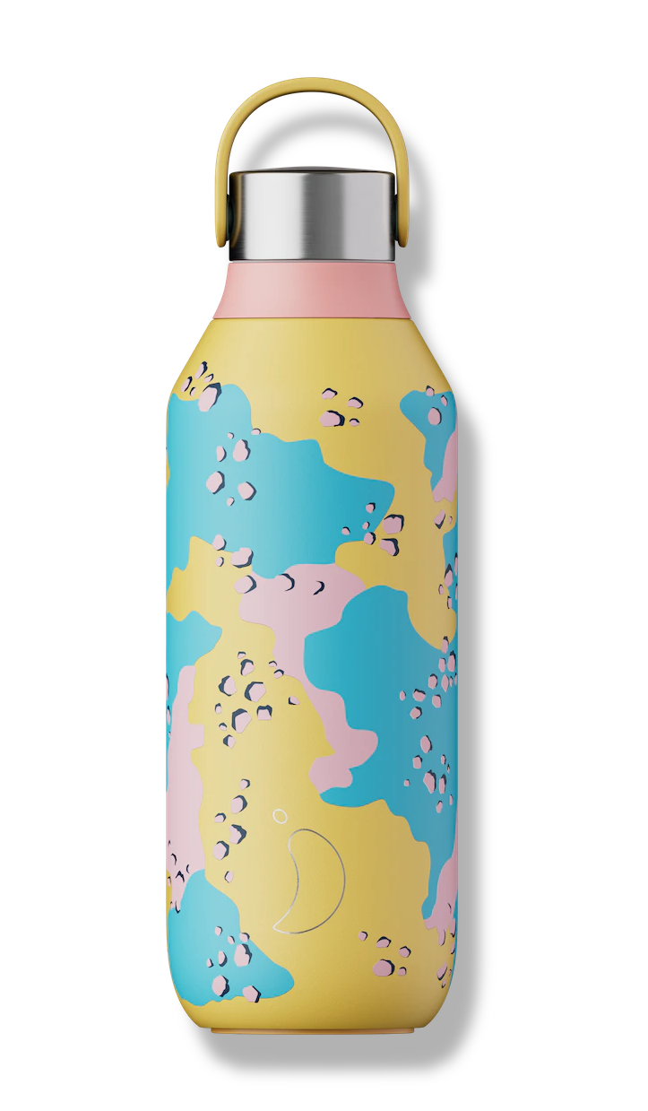 Levně Termoláhev Chilly's Bottles - Desert Camo yellow 500ml, edice Studio/Series 2