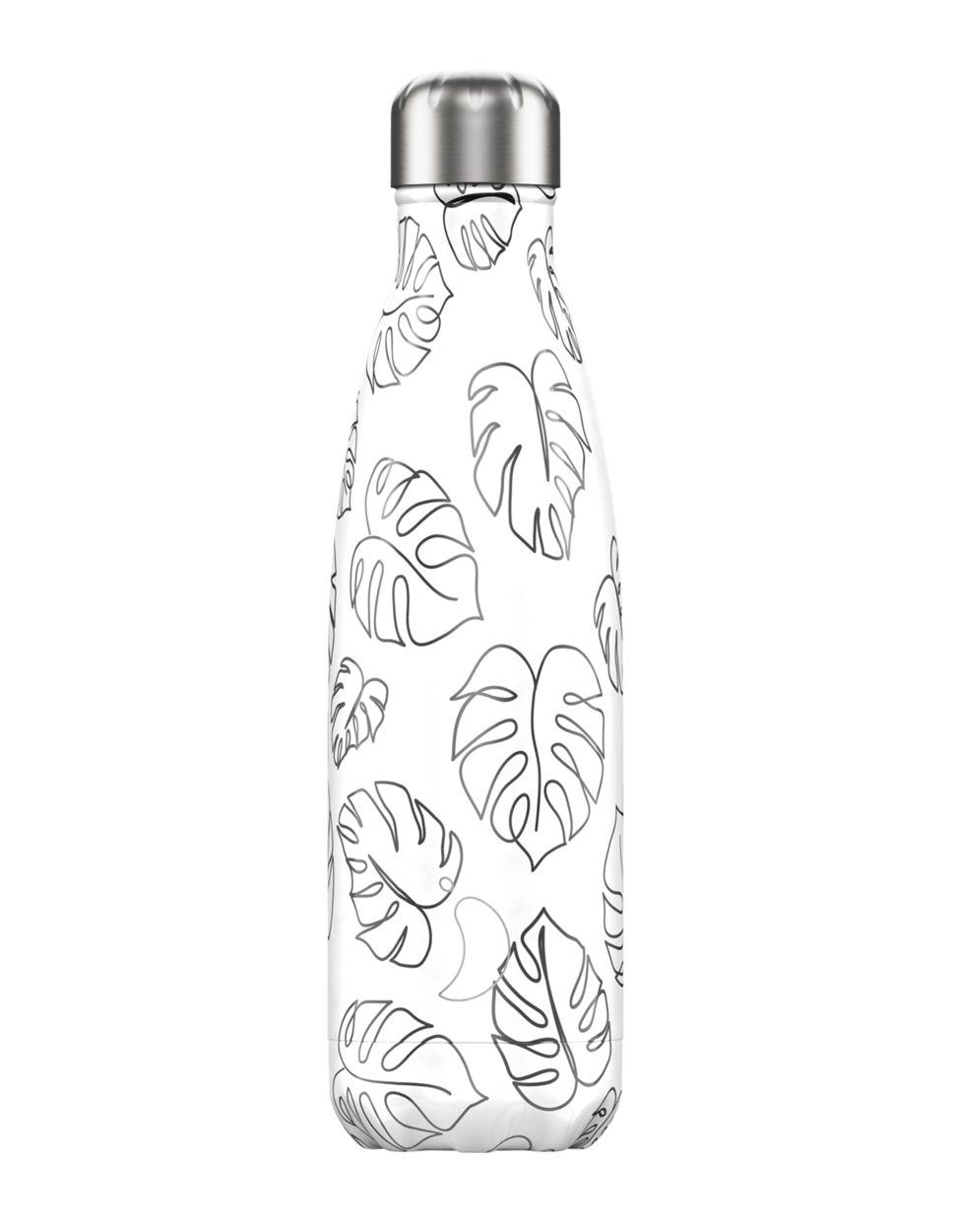 Levně Termoláhev Chilly's Bottles - Line Art Leaves 500ml, edice Original