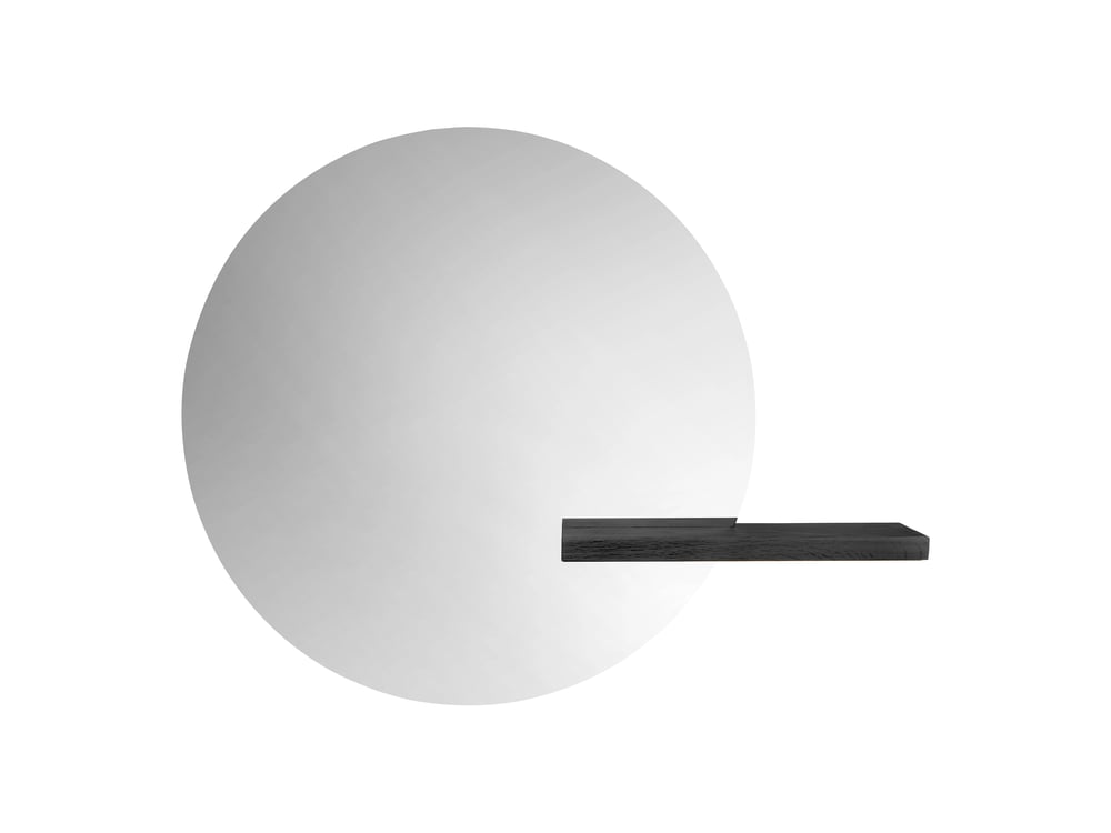 Nástěnné zrcadlo Shift, více variant - Bolia Průměr: 75 cm, Varianta: černý dub