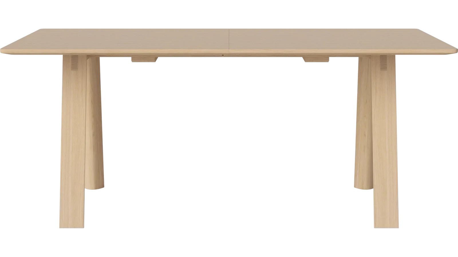 Bolia Hill Dining Table 180 cm - Solid - Top|White pigmented oiled oak