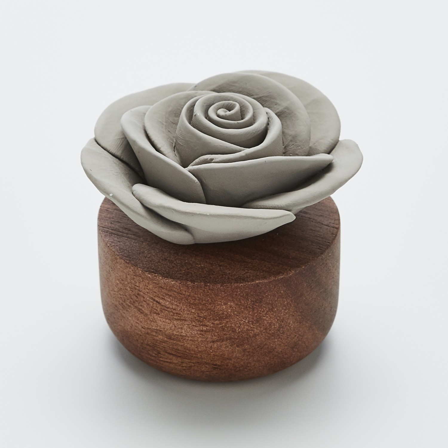 Levně Designový difuzér s motivem Gardenia z Laosu, šedý - ANOQ