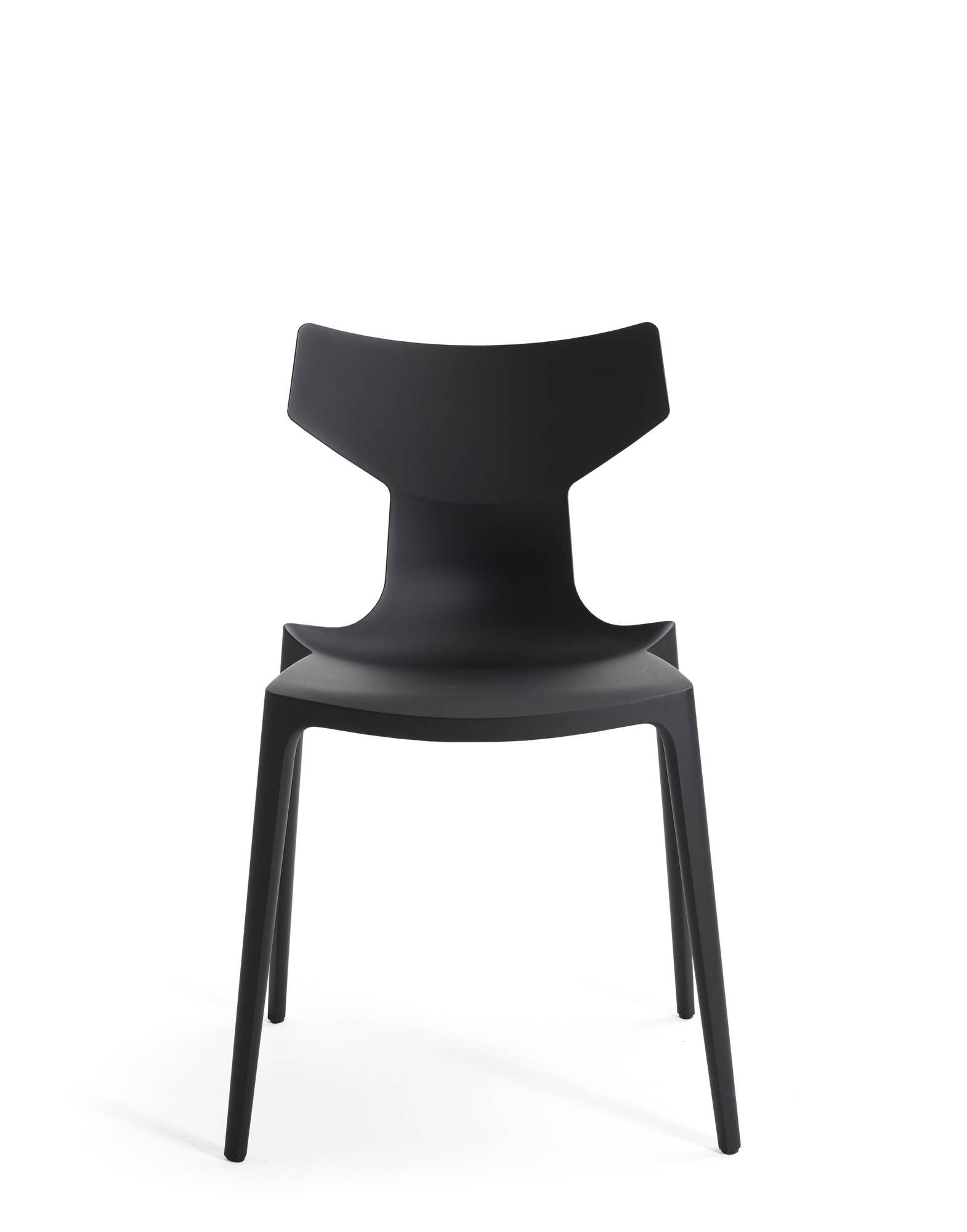 Levně Jídelní židle RE, krémová - Kartell Barva: černá