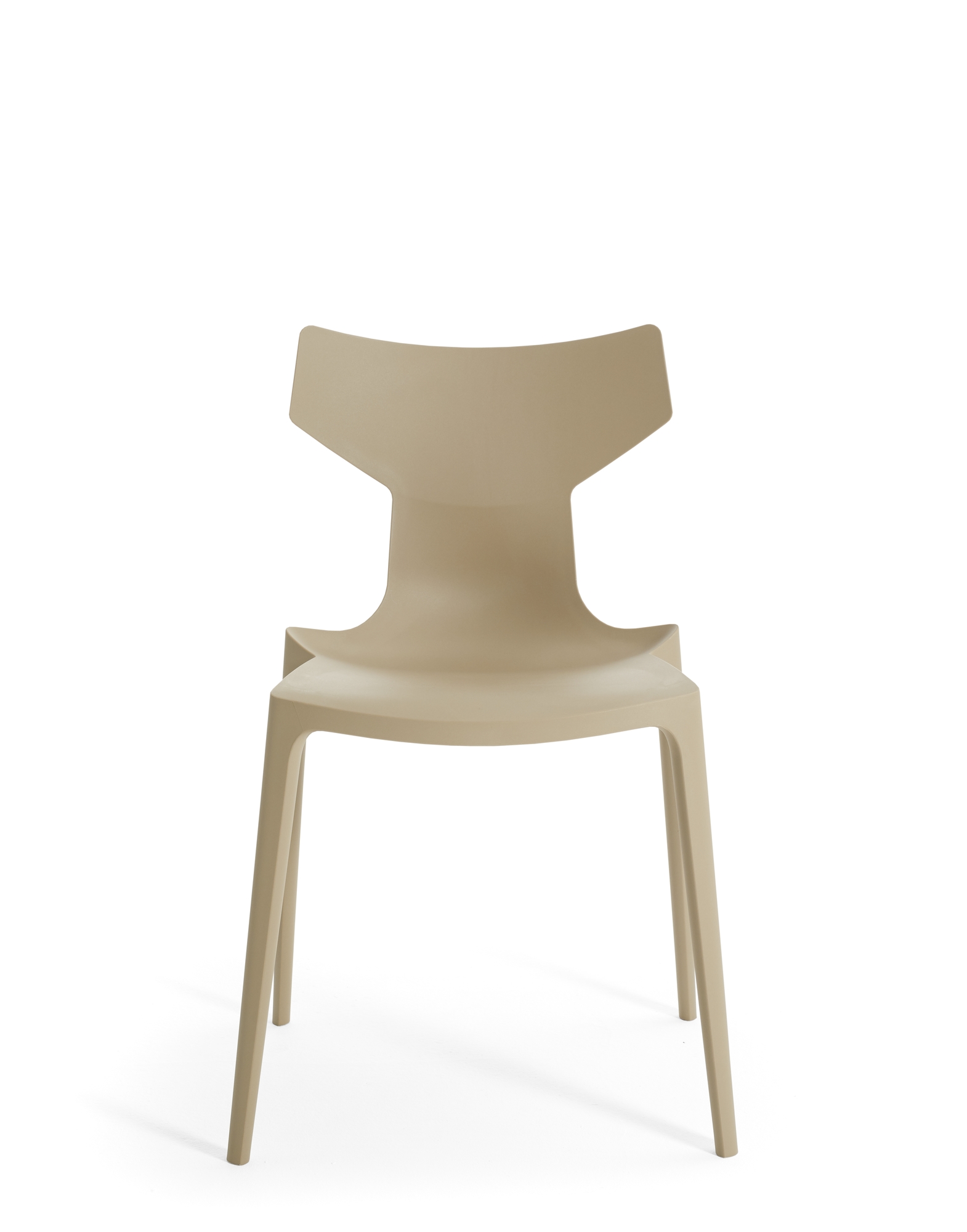 Levně Jídelní židle RE, krémová - Kartell Barva: krémová
